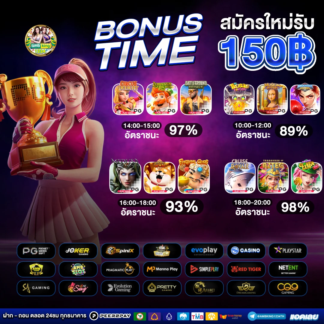 เวลาสล็อตแตก pg วันนี้ - แบนเนอร์โปรโมชั่น